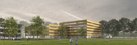 Wettbewerbsperspektive Neubau Verwaltungszentrum Stadt Freiburg - 1. Baustufe