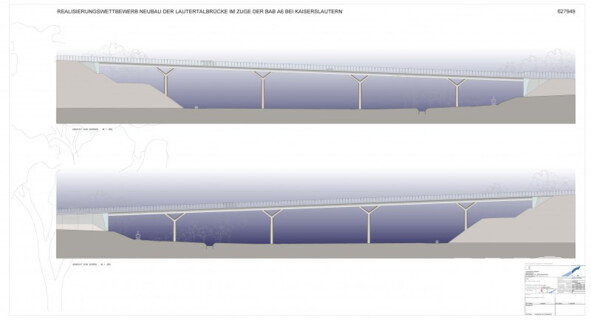 Neubau der Lautertalbrücke im Zuge der BAB 6