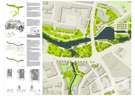 Stadtpromenade zum Finowkanal