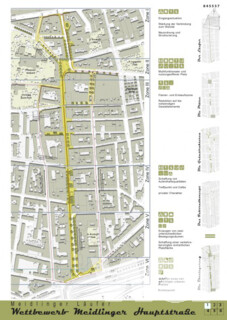 Gestaltung Fussgängerzone Meidlinger Hauptstraße