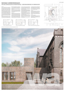 Neubau Gemeindehaus neben historischer Kirche