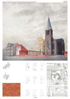 Neubau Gemeindehaus neben historischer Kirche