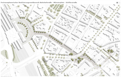 Bahnhofstraße – Münsterplatz – Schillerstraße