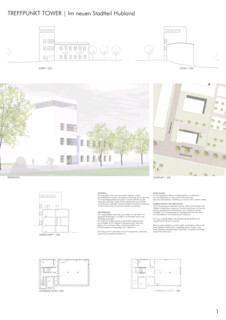 Treffpunkt Tower im neuen Stadtteil Hubland