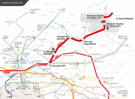 Ergebnis: New metro station Charles de Gaulle airport Paris