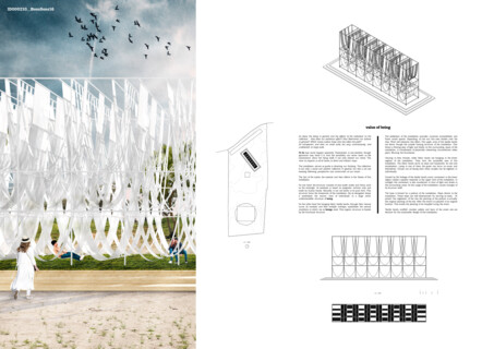 Construction of an ephemeral installation – Eira Lounge Pavilion