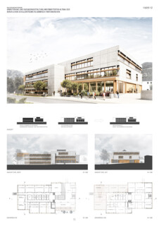 Erweiterung Altbau und die Fassadengestaltung am erweiterten Altbau des Beruflichen Schulzentrum