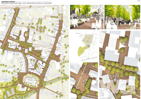 Neugestaltung der Frei- und Verkehrsflächen im Ortskern Senden