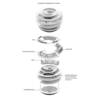 Rome Concrete Poetry Hall architecture competition