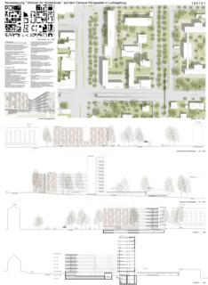 ﻿Neubebauung Wohnen für Studierende auf dem Campus Königsallee 