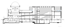 1. Preis: gmp Architekten, Längsschnitt