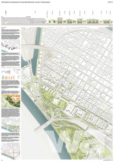 Bauliche Entwicklung der Universität Mannheim und des Friedrichsparks