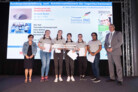 1. Platz   Sonderpreis der Deutschen Bahn für ein besonders gutes Mädchenteam: Sila Sali · Tharmika Sivayogarajah · Clara Könen · Tia Demski · Hermine Frerichs, Willy-Brandt-Gymnasium, Oer-Erkenschwick