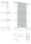 Fassadendetail der Gebäudefuge: Ansicht mit Vertikalschnitt