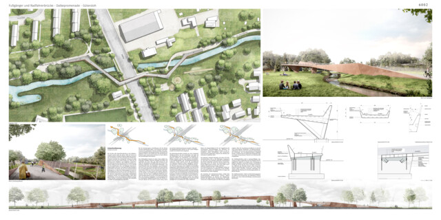Neubau einer Fußgänger- und Radfahrerbrücke über die B 61 - Dalkepromenade