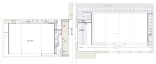 Zwischengeschoss Kita  4,70 m, Öffentliche Durchwegung  4,20 m/Ebene  10.30 m TriWiCon und Erweiterung TriWiCon 