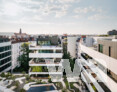 1. Preis | Neubau: zanderroth architekten | Neubau von vier Wohnhäusern und einem Verbrauchermarkt in Berlin