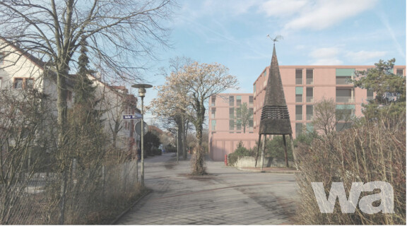 Entwicklung eines Wohn- und Geschäftsgebäudes im Stadtteilzentrum Büchenbach-Nord