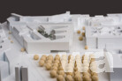 1. Preis: JSWD Architekten, Köln mit RMP Stephan Lenzen Landschaftsarchitekten, Bonn | Modellansicht des Erweiterungsbaus | © BBR / Fotograf: Winfried Mateyka 