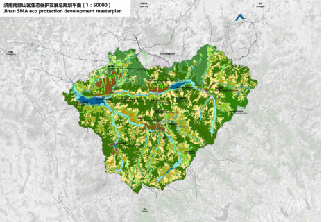 Ecological Masterplan for Jinan's Southern Mountain area in northern China