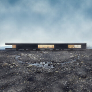 Iceland Black Lava Fields Visitor Center