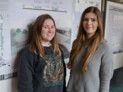 Gisa Gathmann und Lara Wiekenberg haben mit ihrem Entwurf den ersten Platz beim Praxis-Projekt belegt