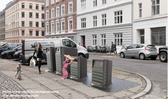 Gestaltung von Abfallsortierungspunkten / Design af affaldssorteringspunkter