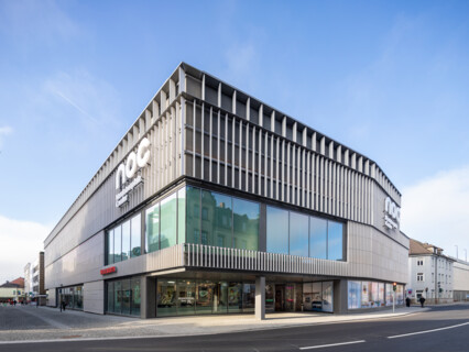 Fassadenplanung der Stadtgalerie mit Parkhaus