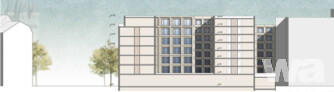 Schnitt Bürogebäude/Hotel