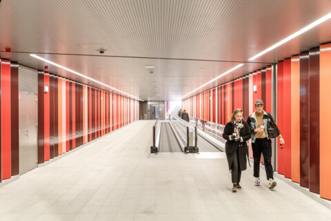 Nordhavn station - Orientkaj station - Elevated railway