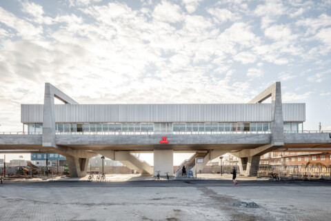 Nordhavn station - Orientkaj station - Elevated railway