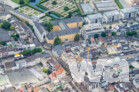 Rathaus Steinweg und Janshof Brühl - Luftaufnahme Juli 2020