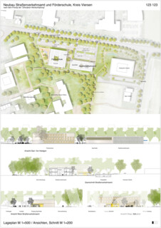 Neubau Straßenverkehrsamt und Förderschule nach dem Prinzip der „Zirkulären Wertschöpfung“