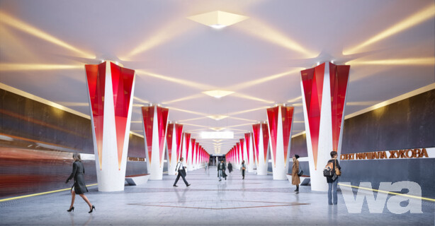 Moscow Metro Stations “Prospekt Marshala Zhukova” and “Klenoviy bulvar 2”