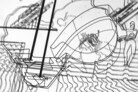Constantin Luser; spatial drawing, 2020; Messing lackiert auf Spiegelzeichnung, 40cm x 35cm x 8cm
Foto: kunst.dokumentation / Manuel Carreon Lopez © Bildrecht, Wien 2020