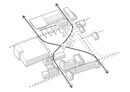 Existing site situation and important axes | © Kengo Kuma & Associates