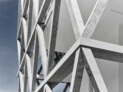Der Hybrid aus Stahlbeton und eingegossener Stahlkonstruktion trägt das gesamte Gebäude. Foto: © ATP/Becker
