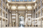 Großes Foyer: Vedute des rekonstruierten Triumphsbogen-Portals und der neuen Loggien