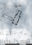 oben: Grundriss EG, Skizze N-W / Mitte: Ansicht Nord, Skizze / unten: Ansicht West, Schnitt A-A
