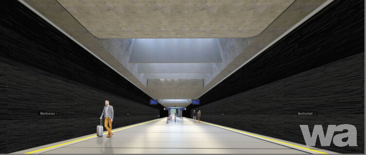 Gestaltung des neuen U-Bahnhofs Martinsried