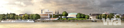 Blick vom Rhein | © David Chipperfield Architects, Berlin