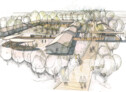 Perspektive 1 (© SPP Sturm Peter + Partner Architekten + Berat. Ingenieure Architektur/ TRR Landschaftsarchitekten Ritz und Ließmann/ Büro Müller-Rieger Ausstellungsgestaltung)