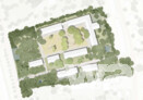 Lageplan (© Studio Miessen Ausstellungsgestaltung / Helga Blocksdorf Architektin / Keller Damm Kollegen Landschaftsarchitekten / Studio Mahr Kommunikationsdesign)