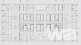 Finalist Ateliers Jean Nouvel, Paris Plan type amenagement de burau  M. 1:1.500