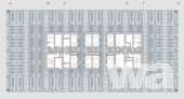 Finalist Ateliers Jean Nouvel, Paris Plan type de la tour – trame de plafond  M. 1:1.500