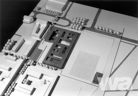 Schulzentrum Messestadt Ost, 2. Abschnitt | © 4. Preis  Dreer & Neumann, München · Hackl · Hoffmann · Gründel © Modellfoto MRG, München