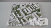 2. Preis: 3pass Architekt/innen Stadtplaner/innen, Köln · RMP Stephan Lenzen Landschaftsarchitekten, Bonn · Modellfoto: © ISR GmbH