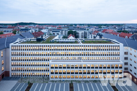 Justizzentrum Leipzig, 1.BA Staatsanwaltschaft – Neubau und Sanierung/Umbau ehemalige JVA | © HGEsch Photography