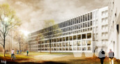 Justizzentrum Leipzig, 1.BA Staatsanwaltschaft – Neubau und Sanierung/Umbau ehemalige JVA | © kister scheithauer gross