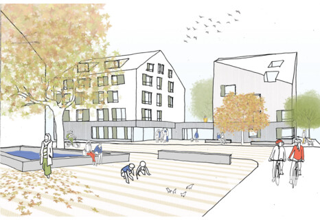 Neubau Wohnquartier für Senioren und Studierende am Standort Scharnhauser Straße